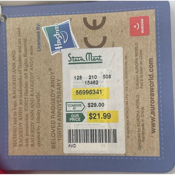 100h Anniversary Raggedy Andy 2015 Ann Dolls Handmade By Aurora - Picture 14 of 16